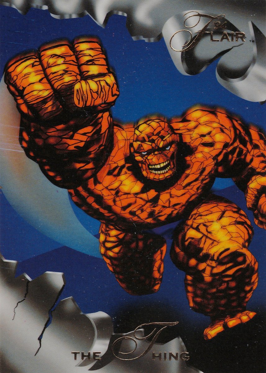 Flair base card 1, The Thing, rising out of the pack