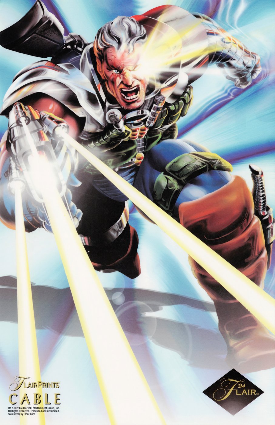 Flairprint of Cable, enlarged Powerblast 1 art