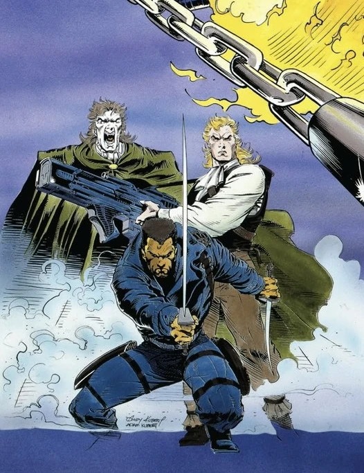 Nightstalkers number 1 mini-poster, Andy Kubert and Adam Kubert