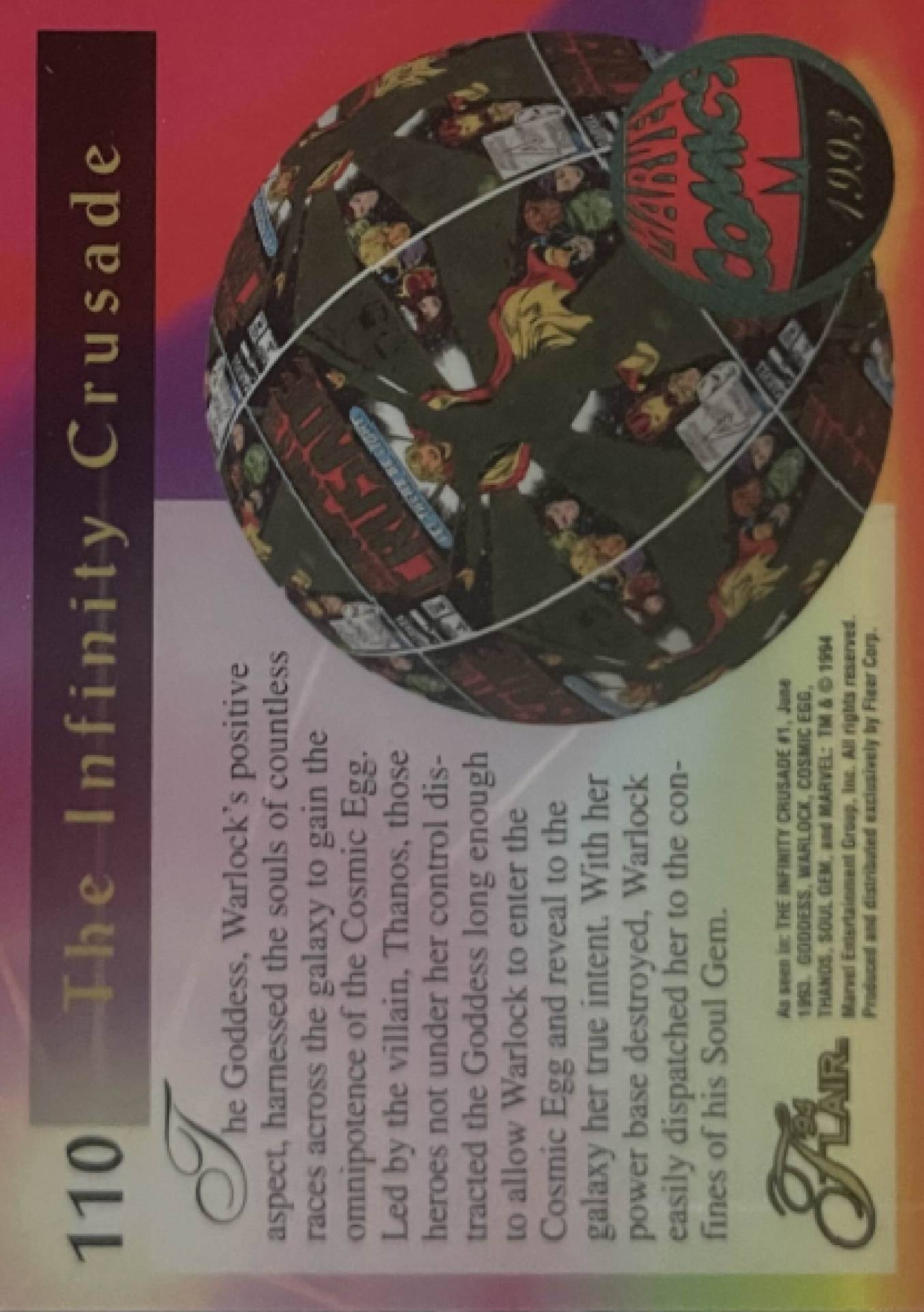 110 Infinity Crusade (Wolverine, Spider-Man, Moondragon, Captain America) (back)