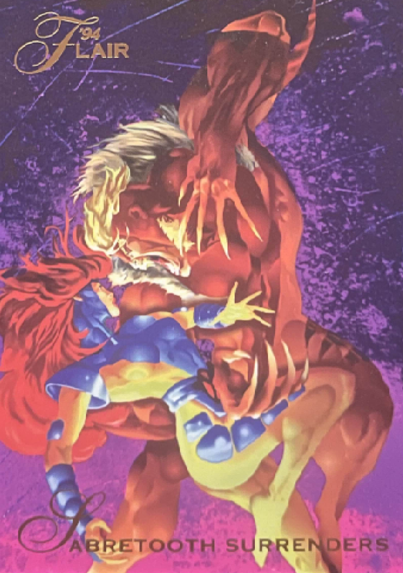 129 Sabretooth Surrenders (Jean Grey, Sabretooth) (front)