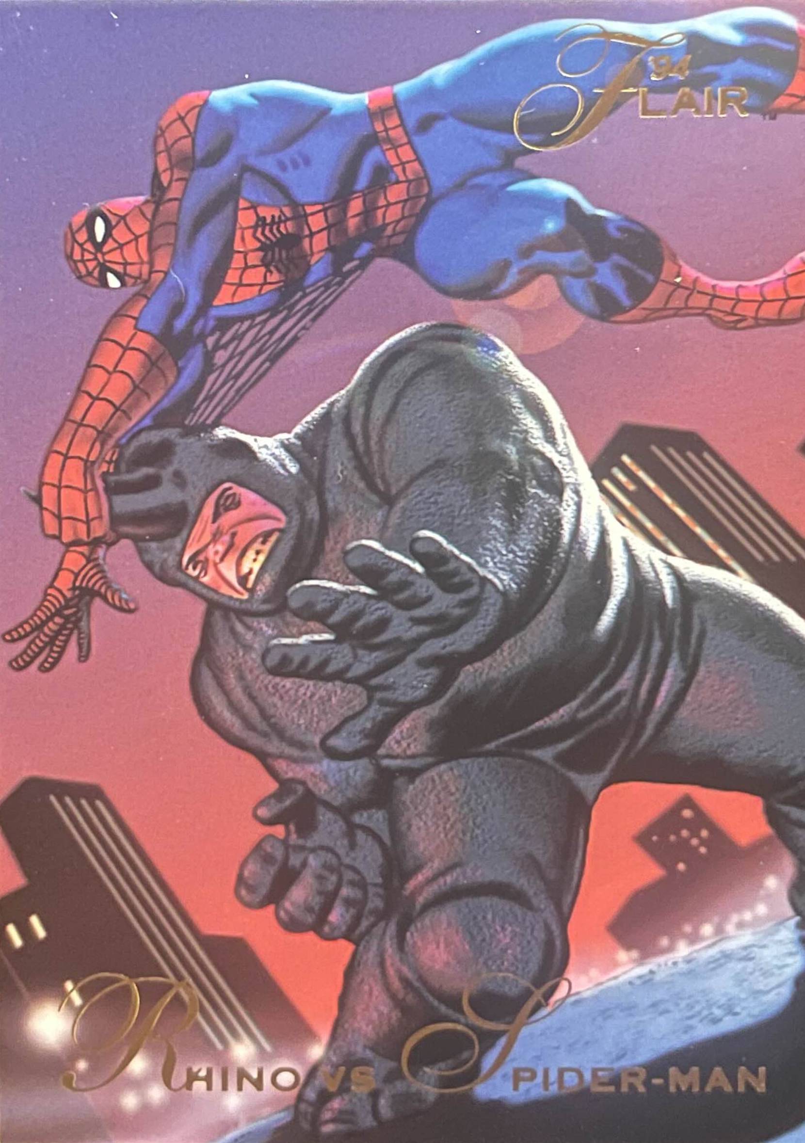 23 Rhino vs. Spider-Man (front)