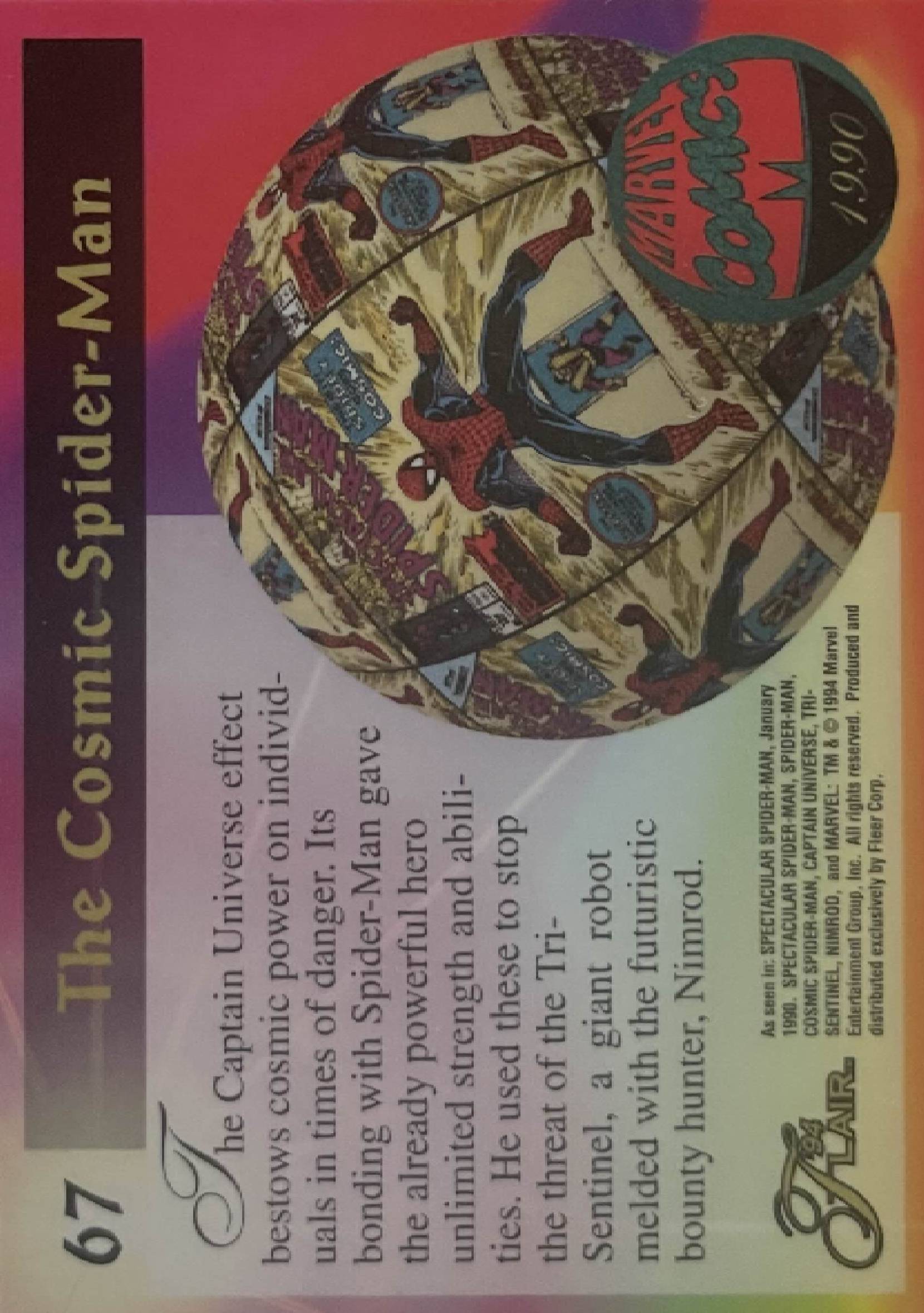 67 Cosmic Spider-Man (back)