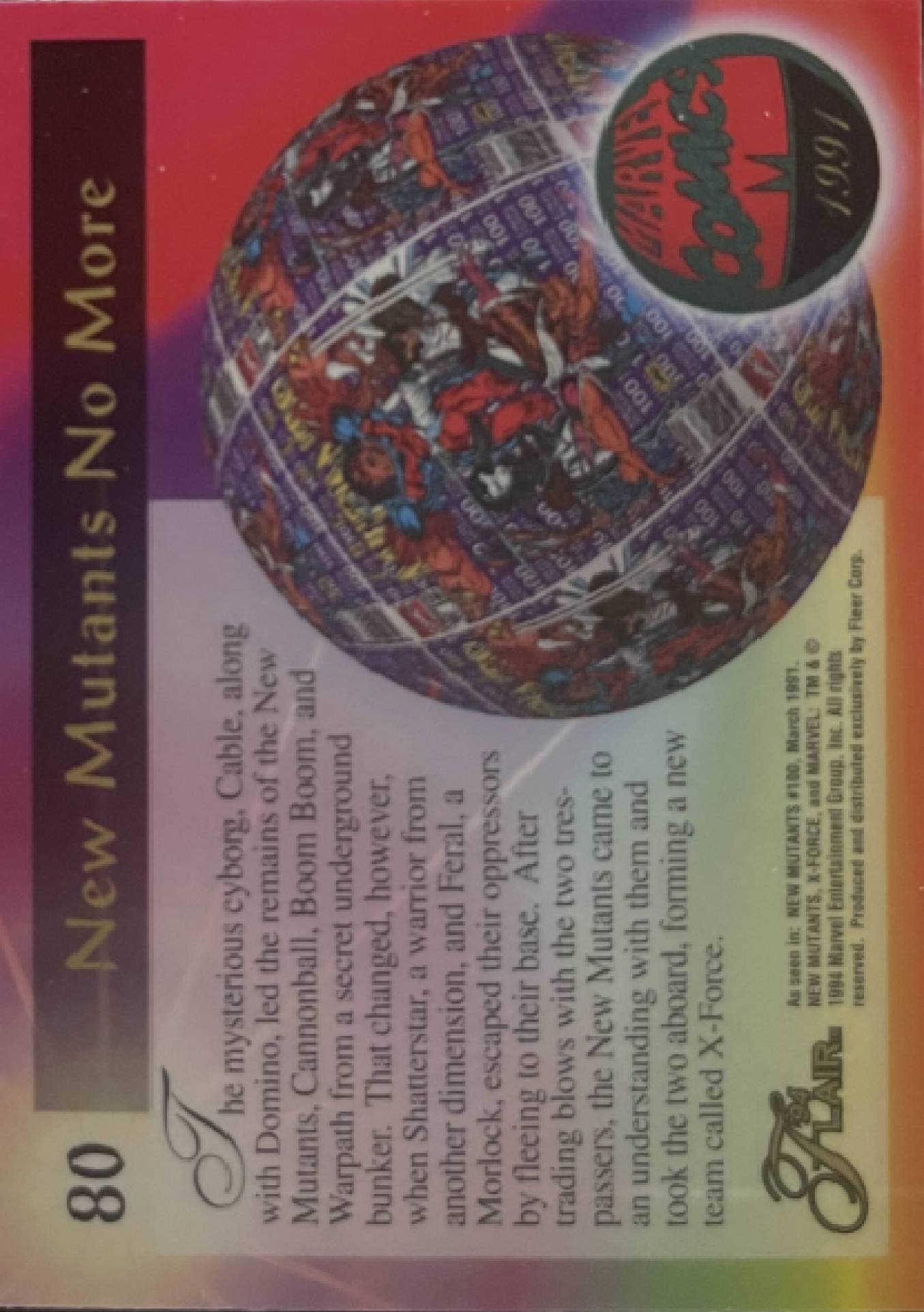 80 X-Force (Domino, Warpath, Shatterstar, Feral) (back)