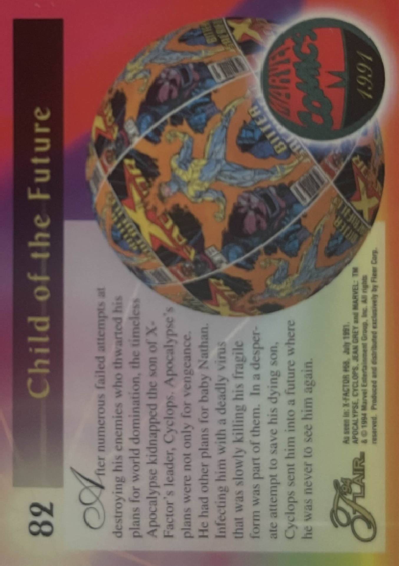 82 Child of the Future (Cyclops, Jean Grey, Nathan) (back)