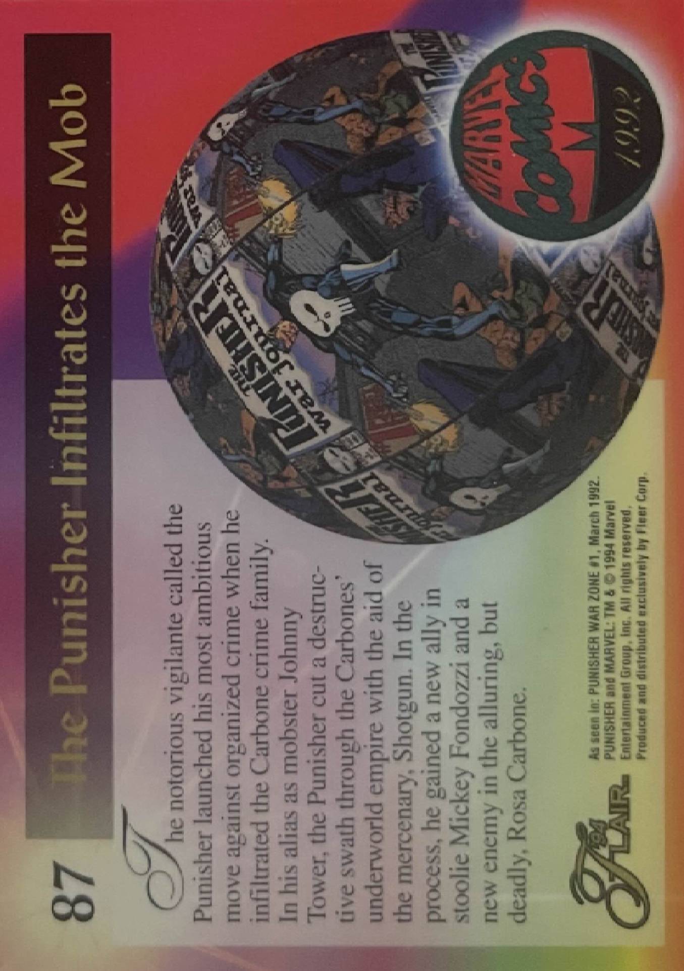 87 Punisher vs. The Mob (back)