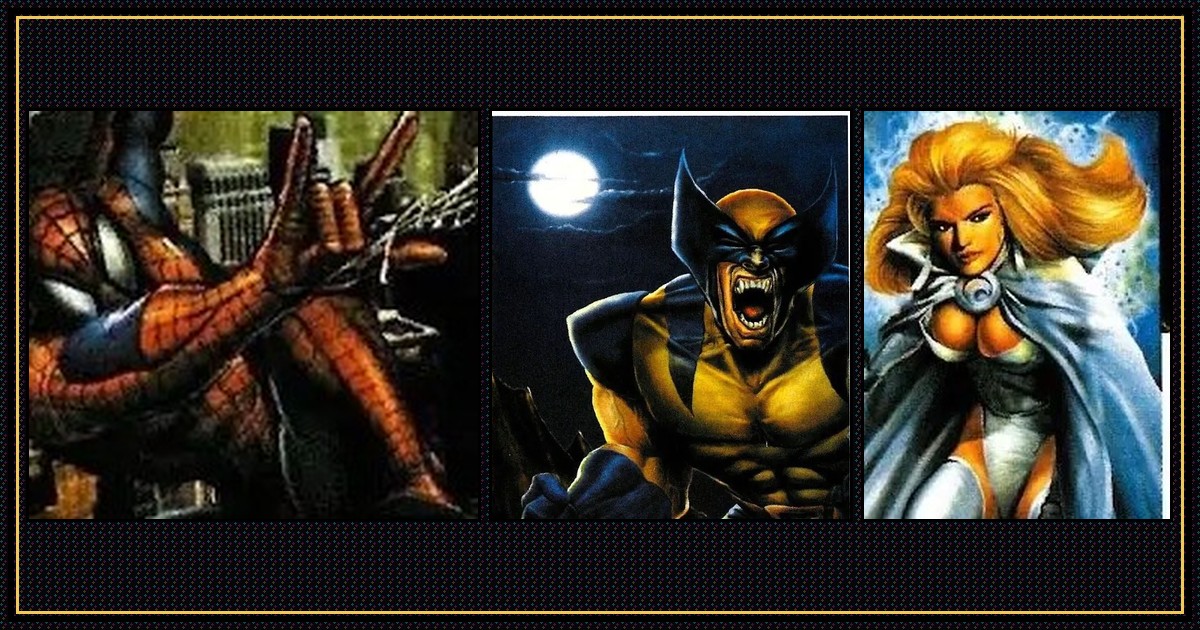 Sample Flair cards from Marvel Age #138: Spider-Man, Wolverine, and Storm
